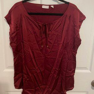 Dark Red Blouse